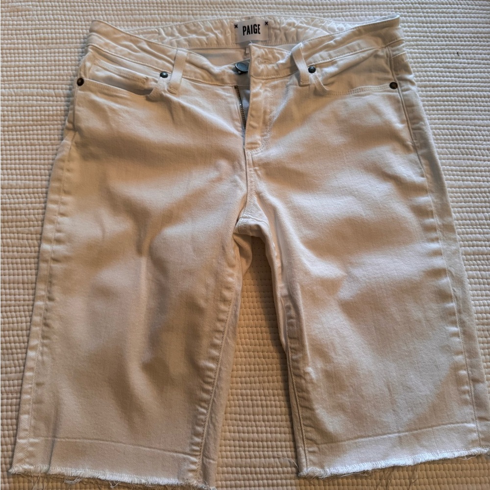 PAIGE Women's Optic White Shorts